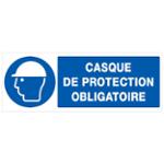 PANNEAU CASQUE PROTECTION OBLIGATOIRE