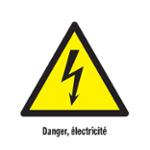 PANNEAU "DANGER ÉLECTRICITÉ"