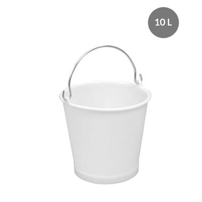 SEAU PLASTIQUE 10L 28X26 BLANC