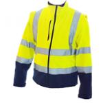 VESTE SOFTSHELL ANETO JAUNE/MARINE