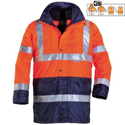PARKA HV HIWAY 4EN1 ORANGE/MARINE