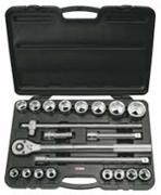 "COFFRET DOUILLES 6P 3/4"""" 21 PCE