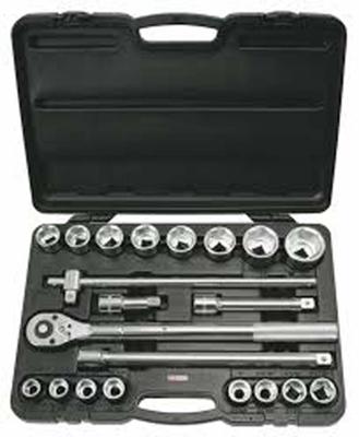 COFFRET DOUILLES 3/4" 19 À 50
