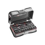 COFFRET CLIQUET+DOUILLES 1/4" 6PANS