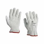 GANT CUIR FLEUR/CROUTE BLANC T09