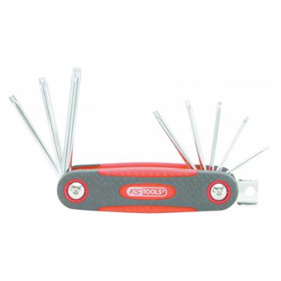 JEU 8 CLES MALES TORX PERCEES