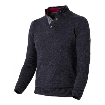 PULL CAMIONNEUR COL MONTANT GRIS S