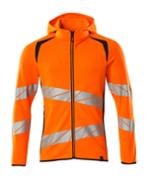SWEAT CAPUCHE ZIP ORANGE/MARINE