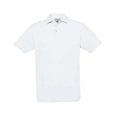 POLO B&C SAFRAN HOMME BLANC S