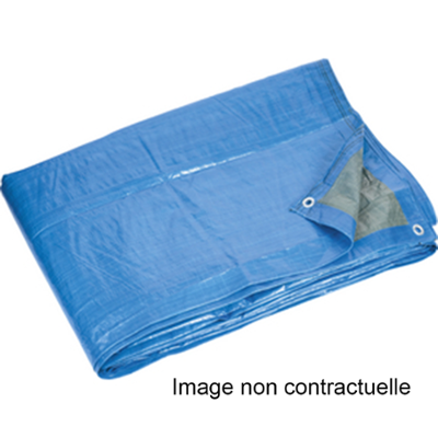 BACHE IMPERMEABLE OEILLETS 6X10M