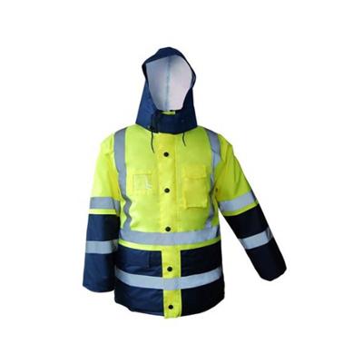 PARKA HV 4 EN 1 JAUNE/MARINE S