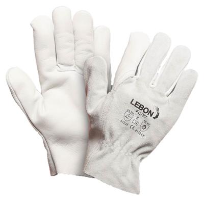 GANT CUIR FLEUR/CROUTE BOVIN T 9